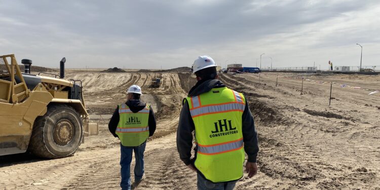 JHL employees at a developer site